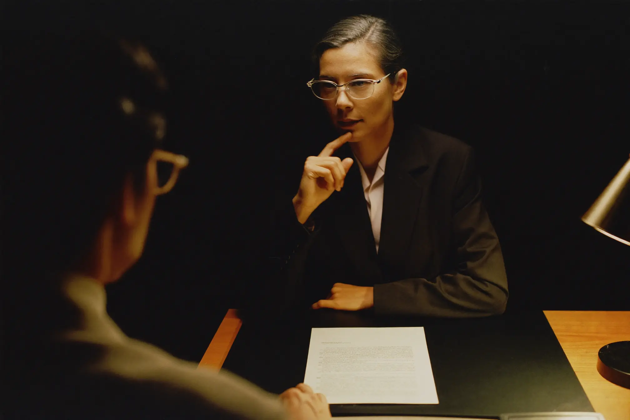 A bank officer at their work.