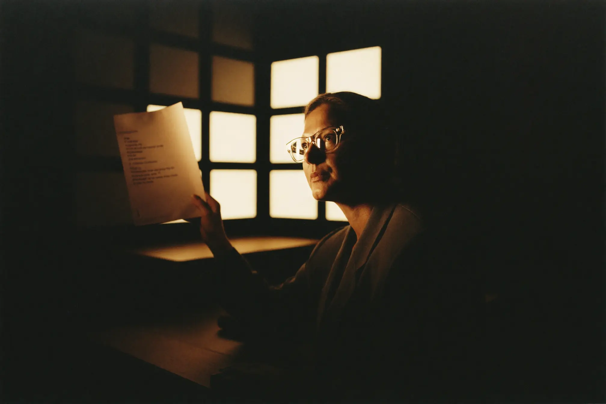 A control room director at their work.